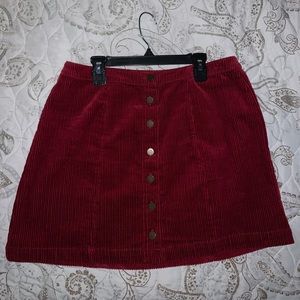 Red skirt